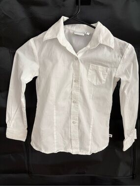 Cruel Girl Girls White Western Button Down Shirt Size 6/7 Cowgirl Rodeo